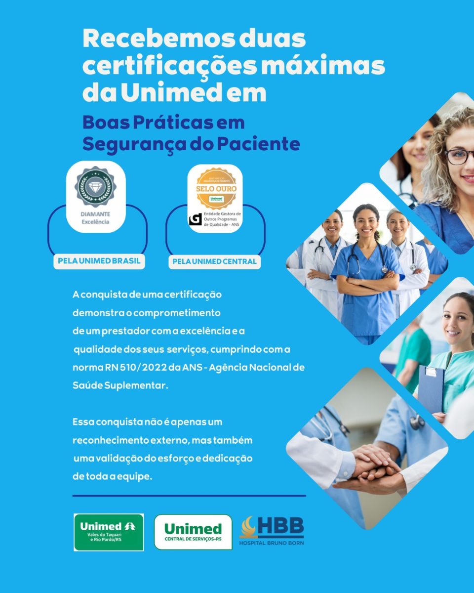 HBB recebe Certificação Diamante de Excelência da Unimed